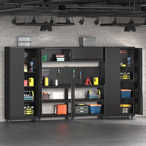 Metal garage cabinet set - metal,