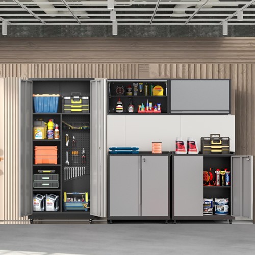 Metal garage cabinet - metal, storage