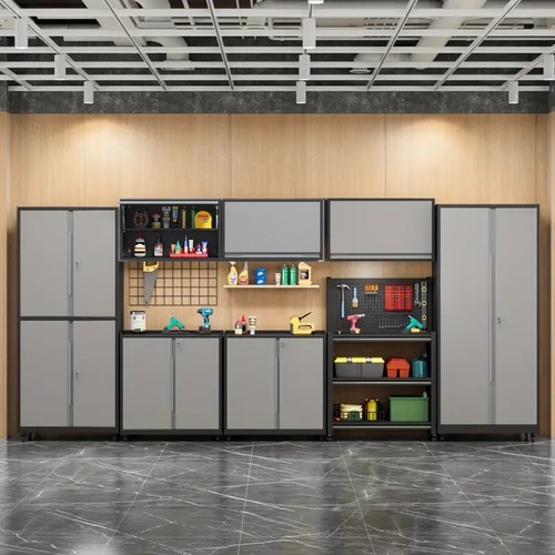 Garage storage cabinet - garage, system